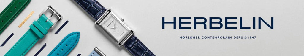 Herbelin Logo and Watches on white background