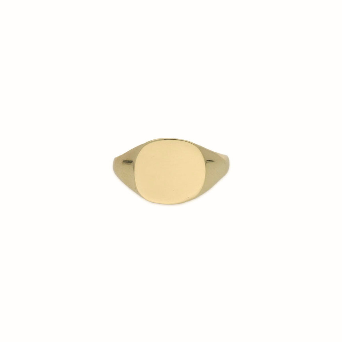 9ct Yellow Gold Men's Cushion Plain Ring Keanes Jewellers