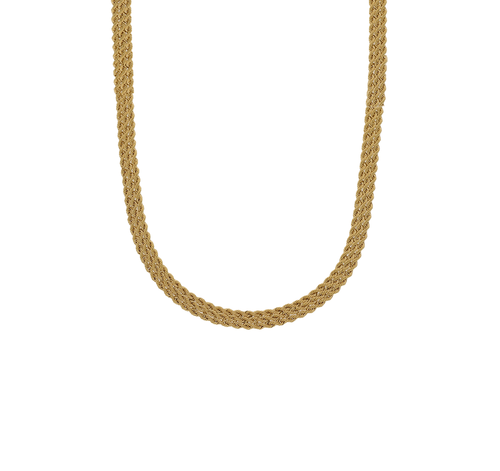 9ct Yellow Gold Treble Rope Chain Necklace