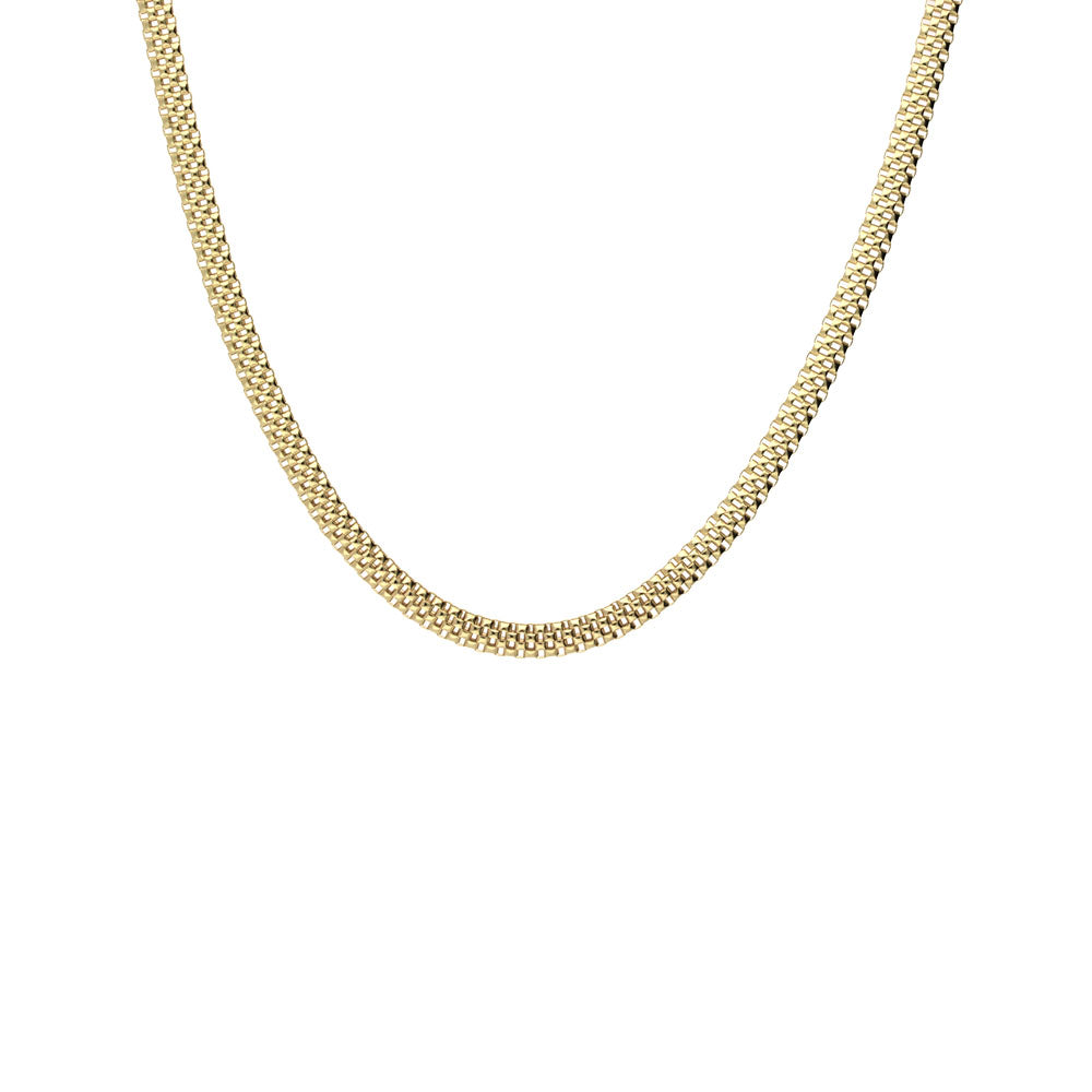 9ct Yellow Gold Square Mesh Chain Necklace – Keanes Jewellers