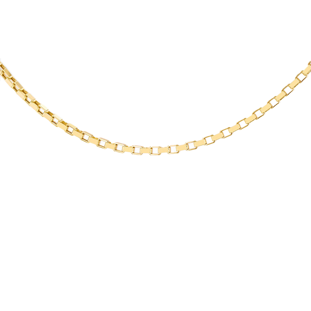 9ct Yellow Gold Long Mini Square Box Chain – Keanes Jewellers
