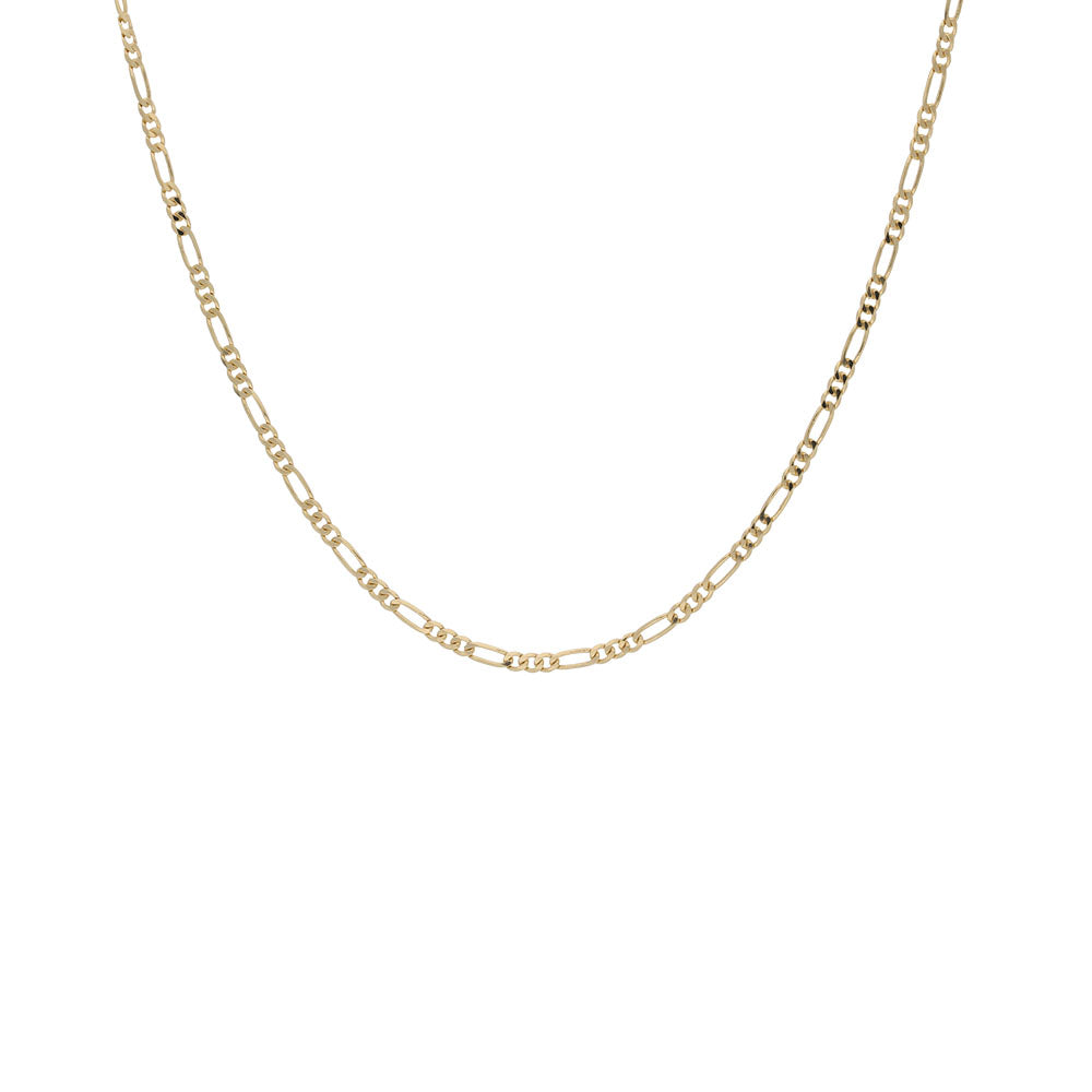 9ct Yellow Gold Mini Figaro Link 20