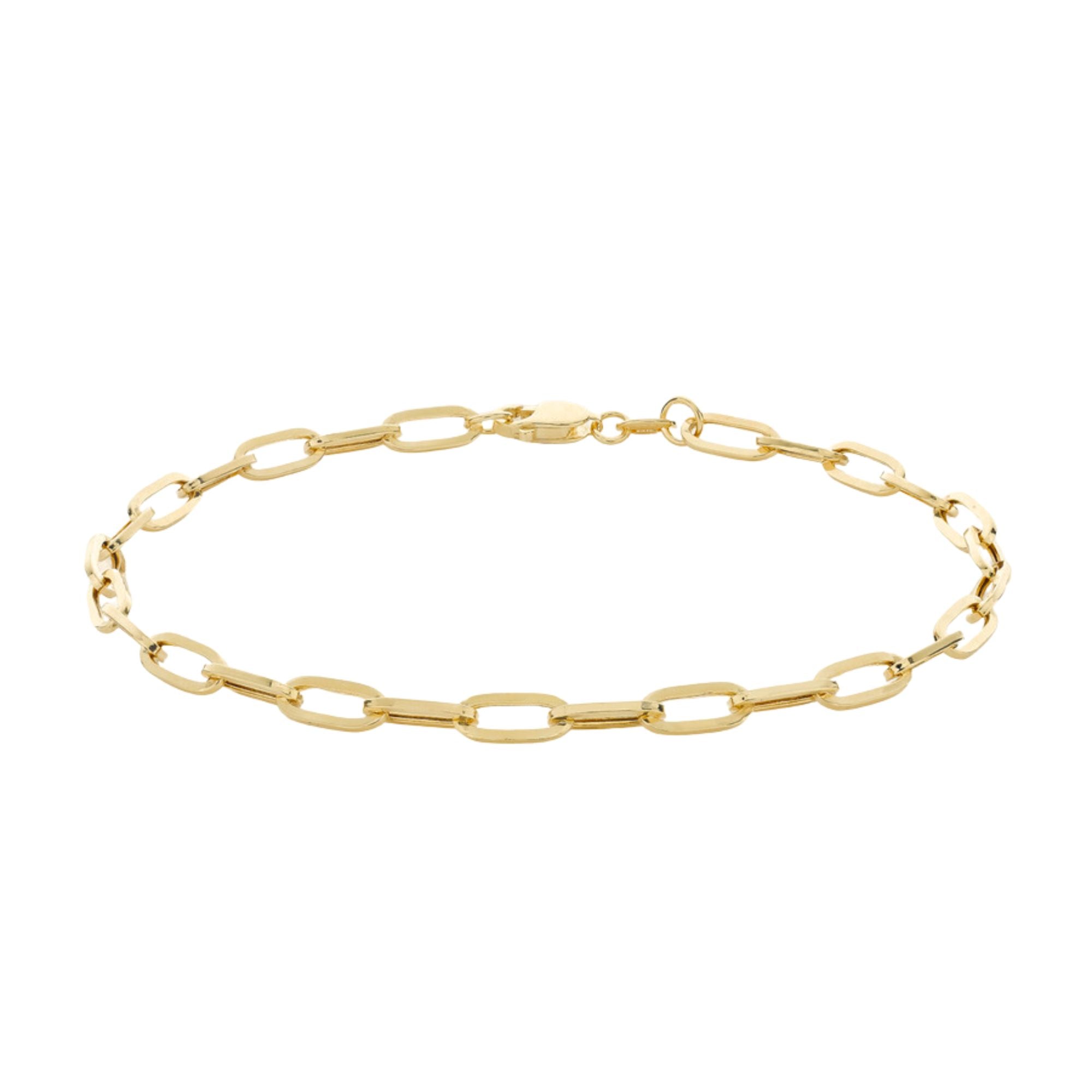 19cm Bracelet 9ct Yellow Gold Bracelet 9ct Gold 19cm Solid Curb