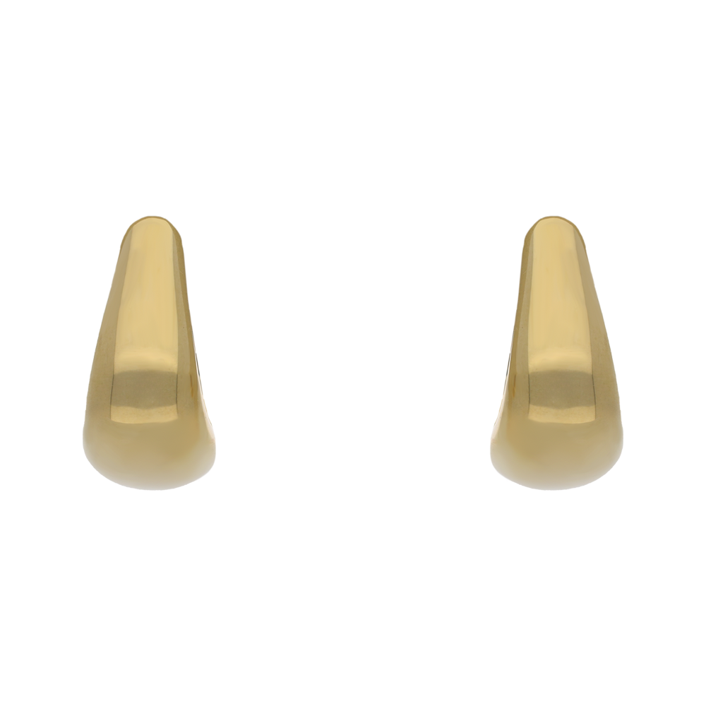 9ct Yellow Gold Chunky Triangle Hoop Earrings – Keanes Jewellers