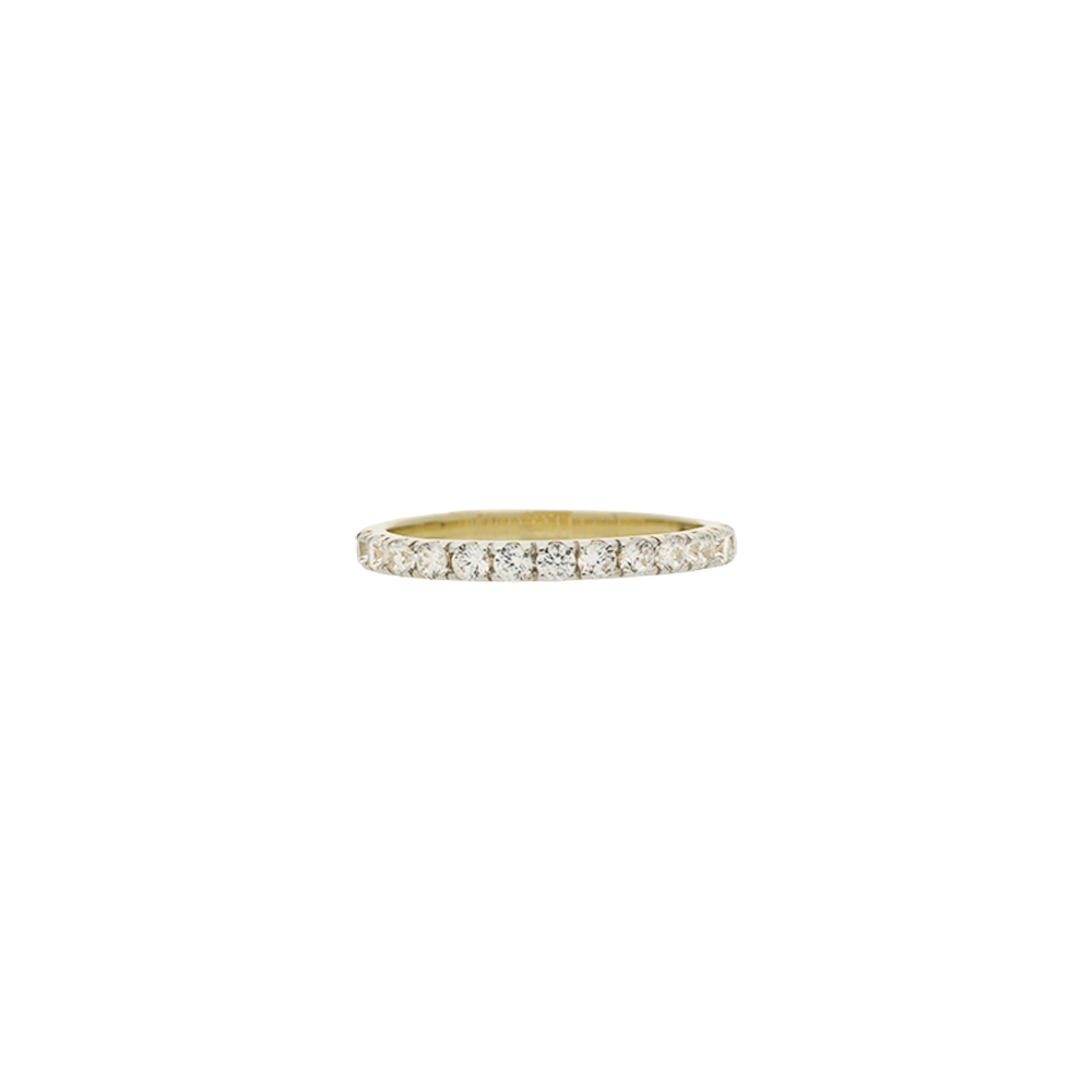 9ct Yellow Gold Slim Band Cubic Zirconia Ring – Keanes Jewellers