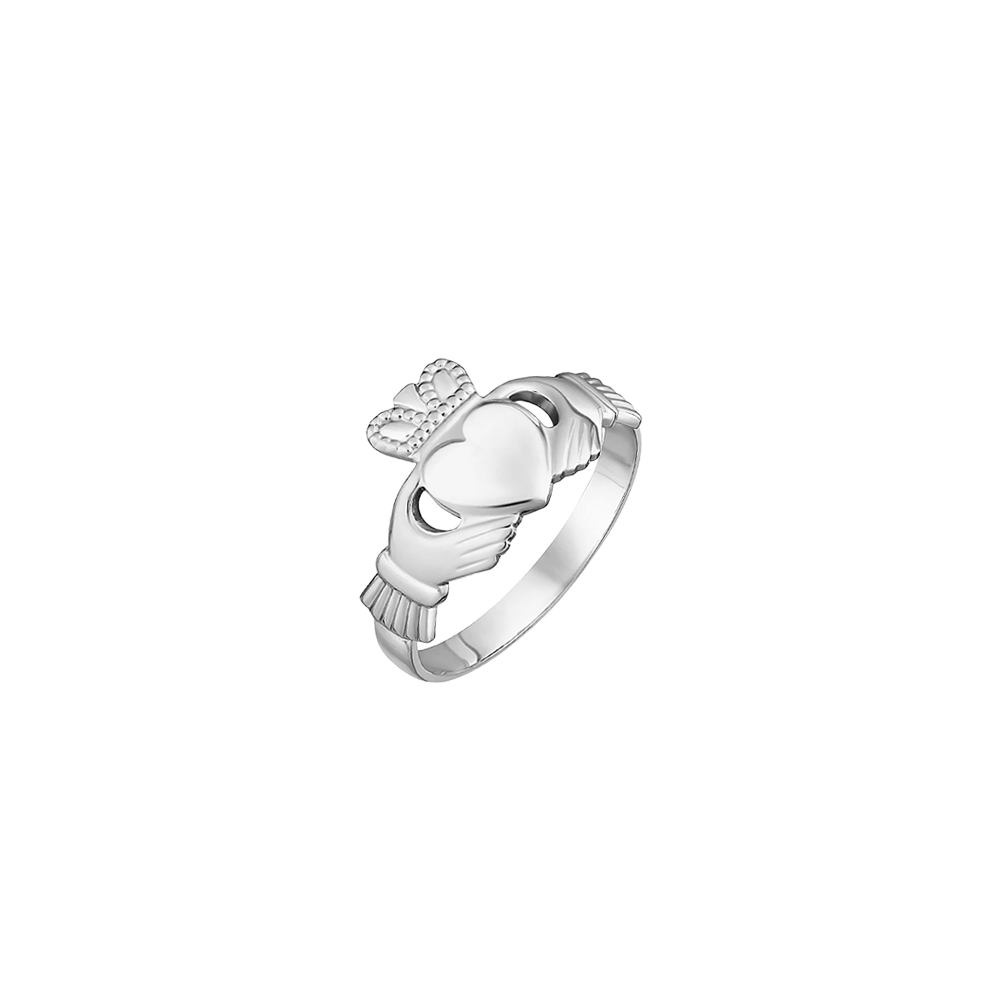 Sterling Silver Heavy Gents Claddagh Ring