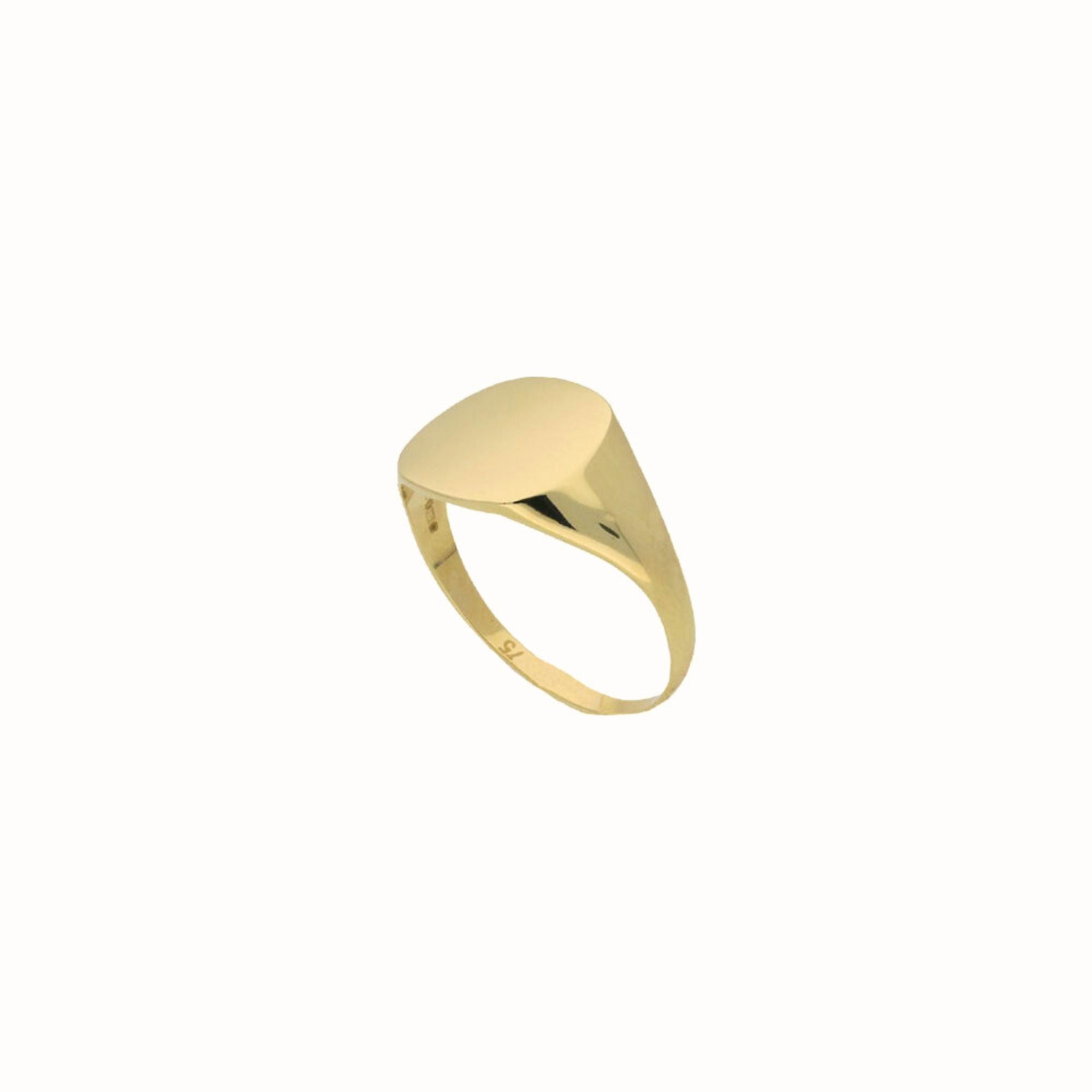 9ct Yellow Gold Men's Cushion Plain Signet Ring – Keanes Jewellers