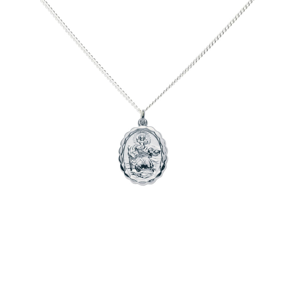 St Christopher Necklace Argos Mens Silver Necklace Mens Silver