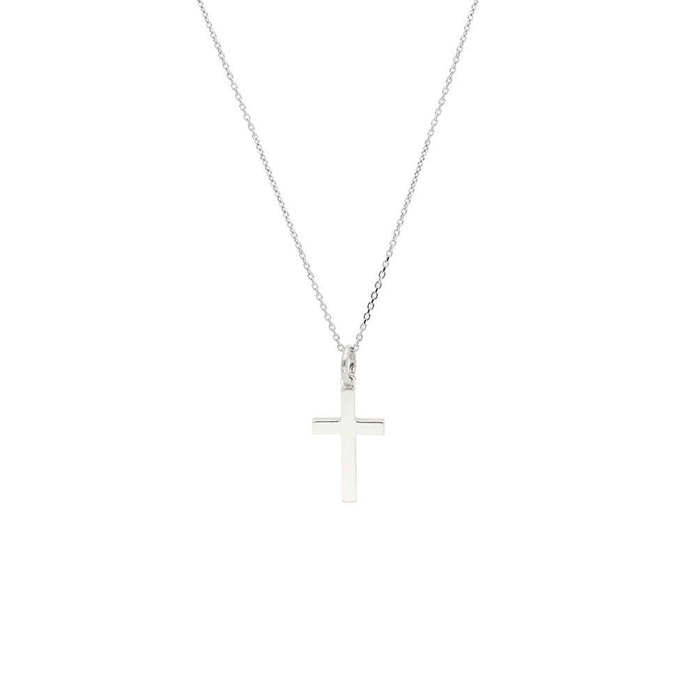 Sterling Silver Plain Cross Pendant – Keanes Jewellers