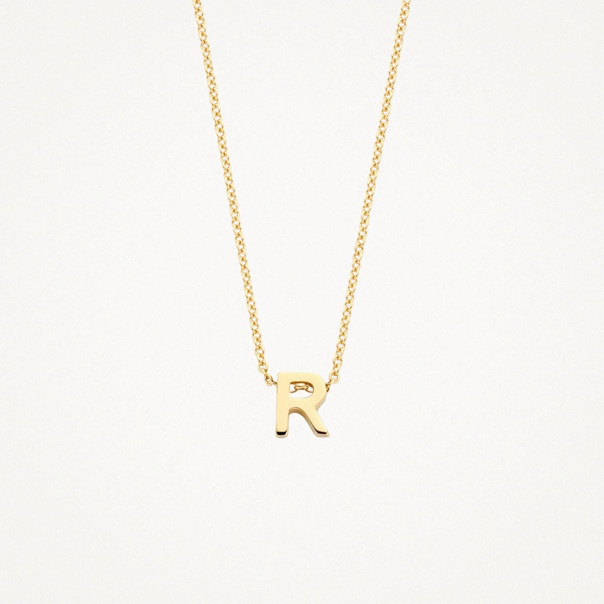 Petite Initial Necklace - 14K Solid Gold - dearkeepsake