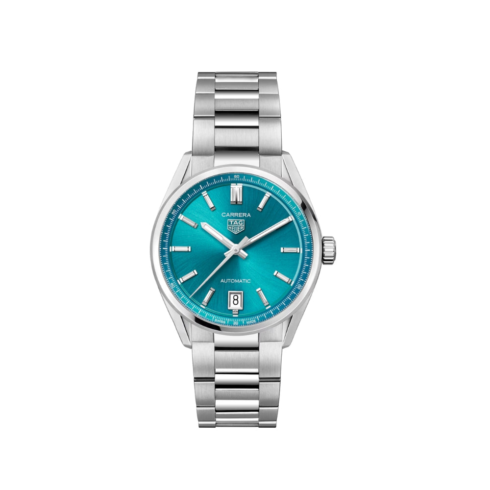 TAG Heuer Carrera Date 36mm Turquise Watch – Keanes Jewellers