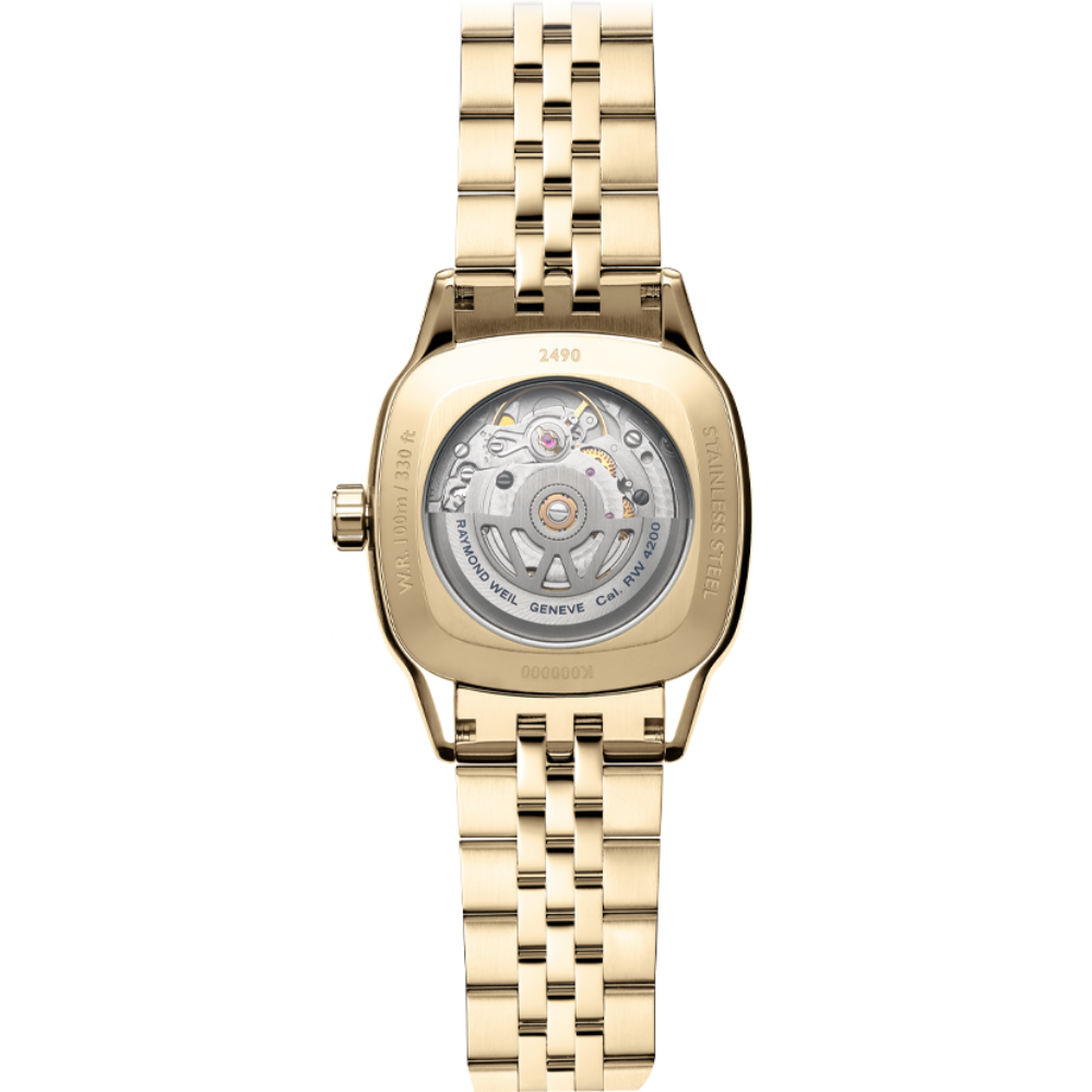 Raymond Weil Freelancer Gold 34mm Square Watch 2490-P-10051