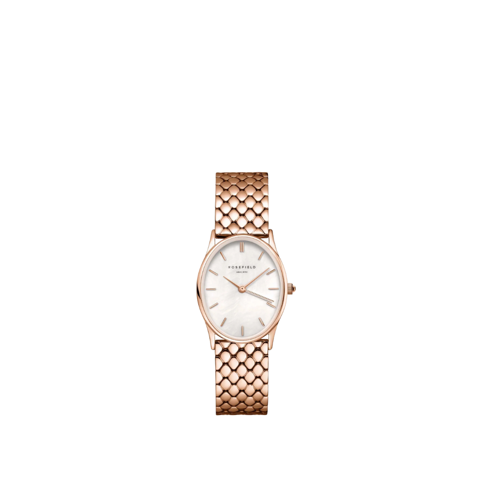 Rosefield Oval Rose Gold Mother of Pearl Watch