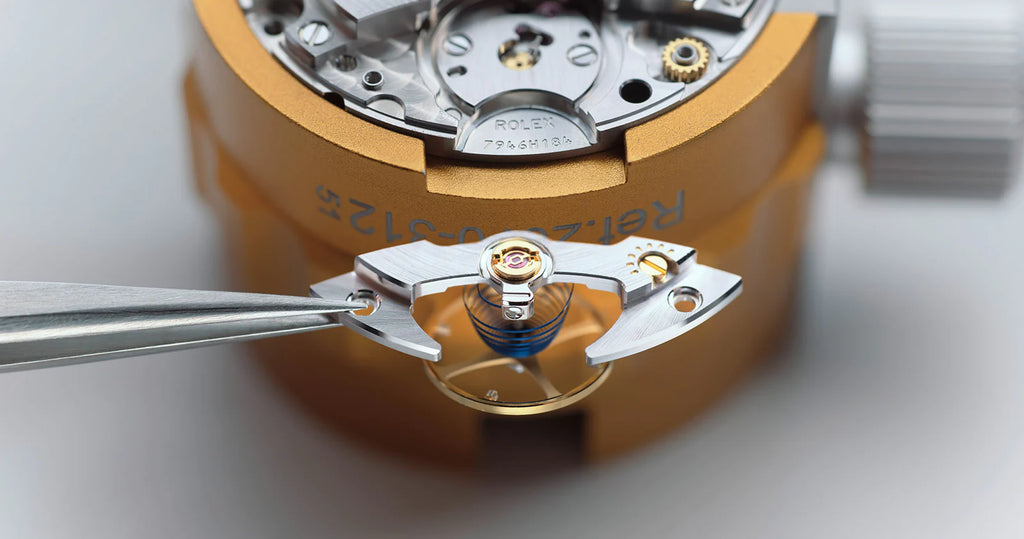 A close up of a Rolex watch