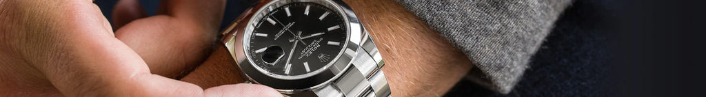 Rolex worn watch black dial