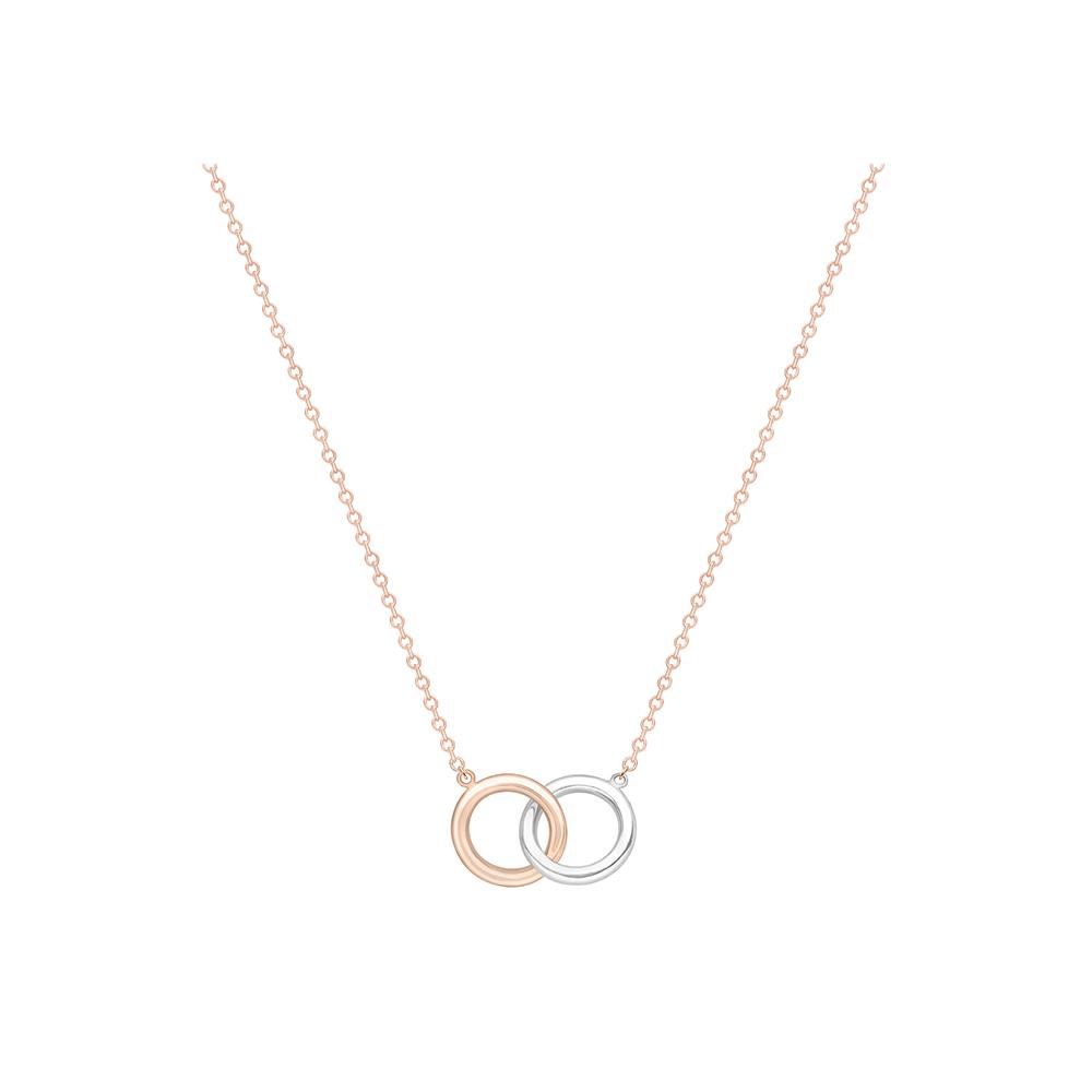 9ct White Rose Gold Double Circle Pendant – Keanes Jewellers