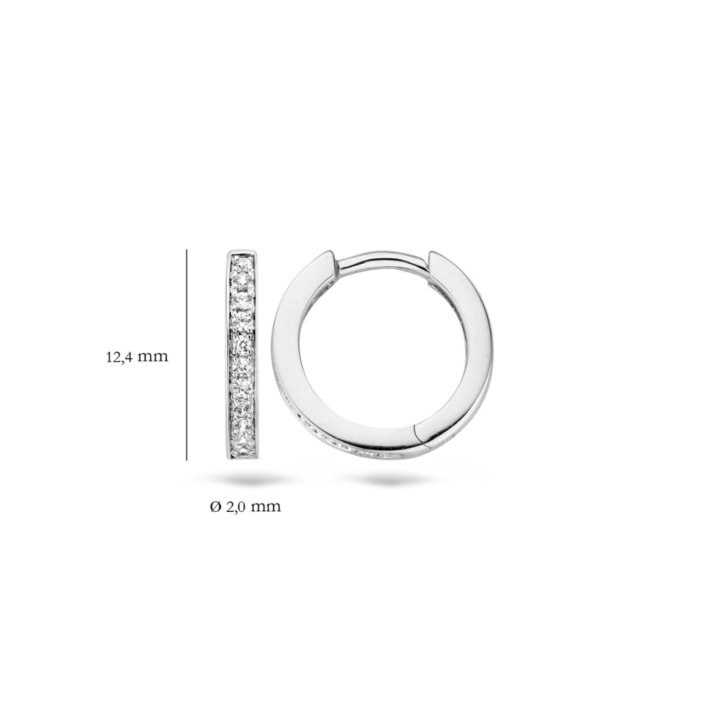 White gold hooped earrings deals