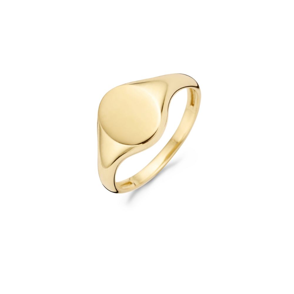 Blush 14ct Yellow Gold Signet Ring 1190YGO