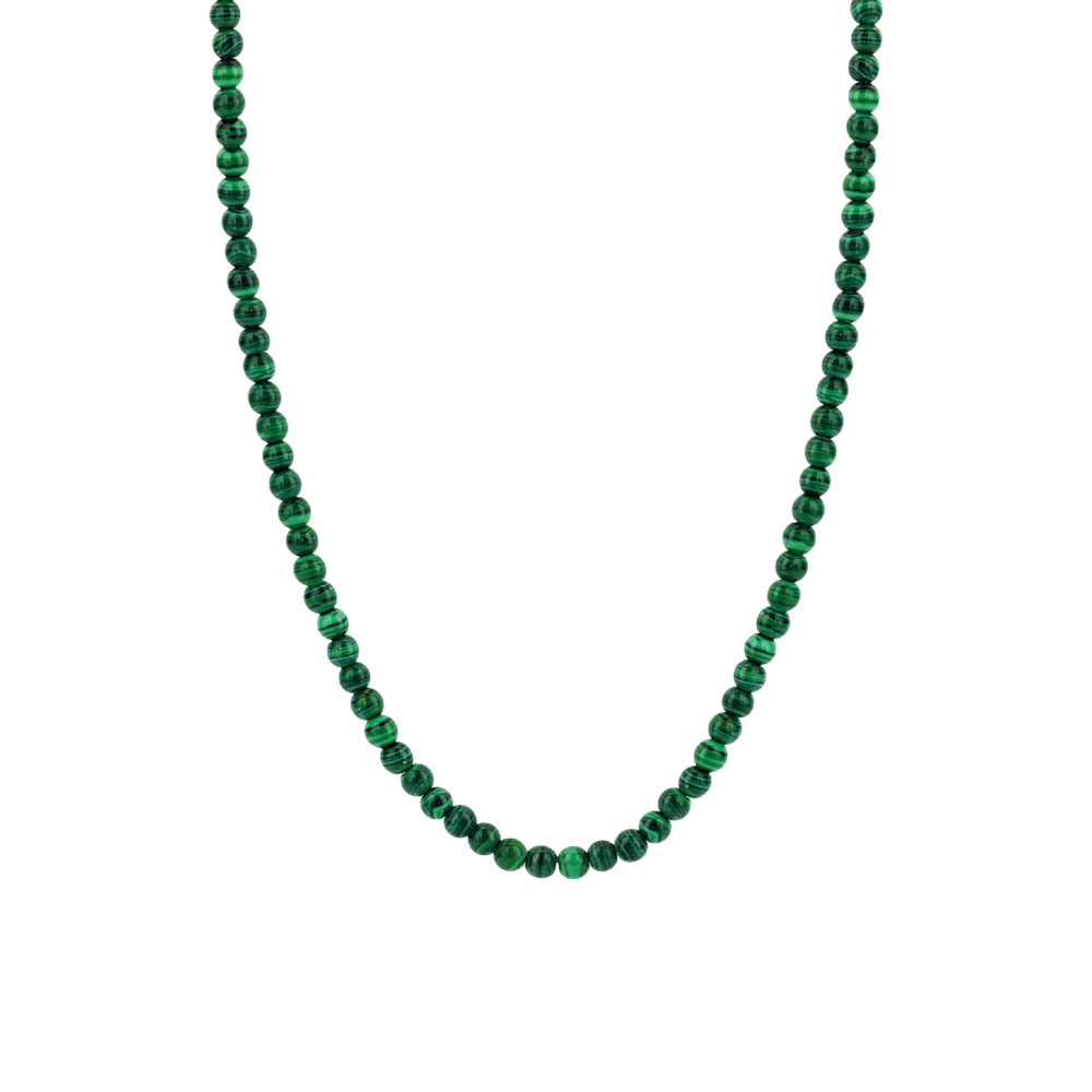 Malachite Necklace Vintage Malachite Beads Long Graduated Knotted - Ruby  Lane
