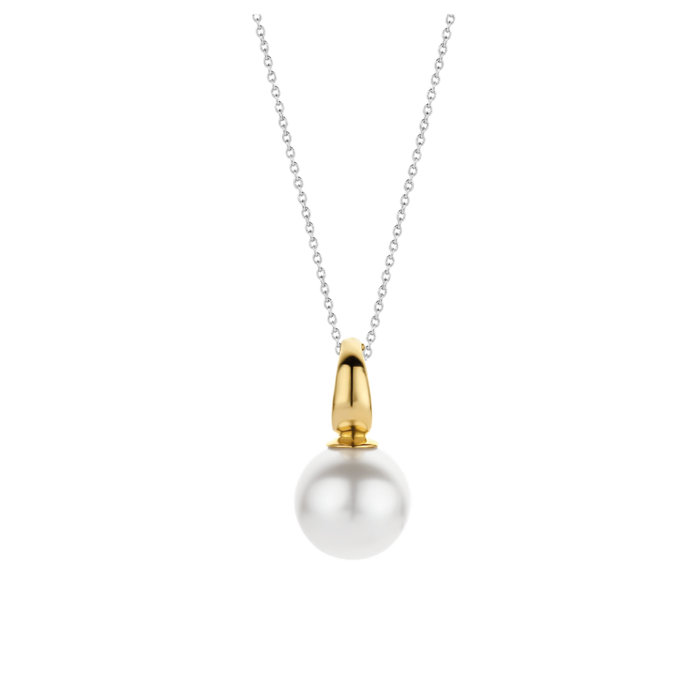 TI SENTO Sterling Silver Gold Plated Pearl Pendant – Keanes Jewellers