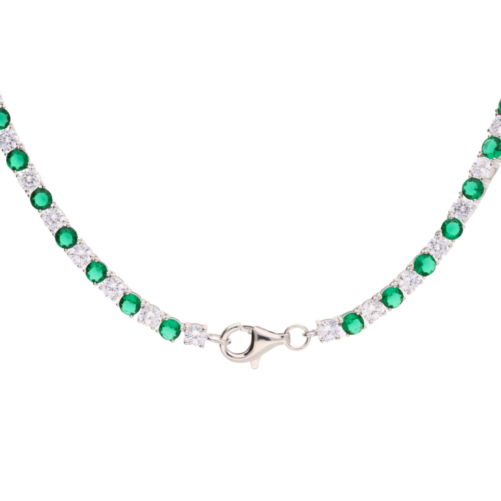 Buy Emerald Necklace, Emerald Oval Choker Necklace, Emerald Cuban Chain,  925 Sterling Silver Tennis Party Necklace Women's Christmas Jewelry Online  in India - Etsy
