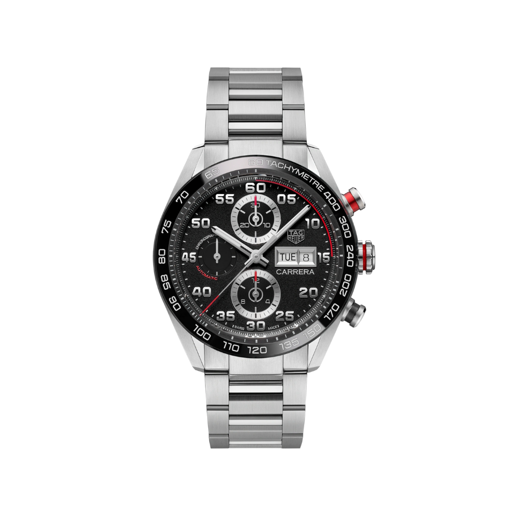 TAG Heuer Carrera Automatic Chronograph 44mm Black Dial Watch