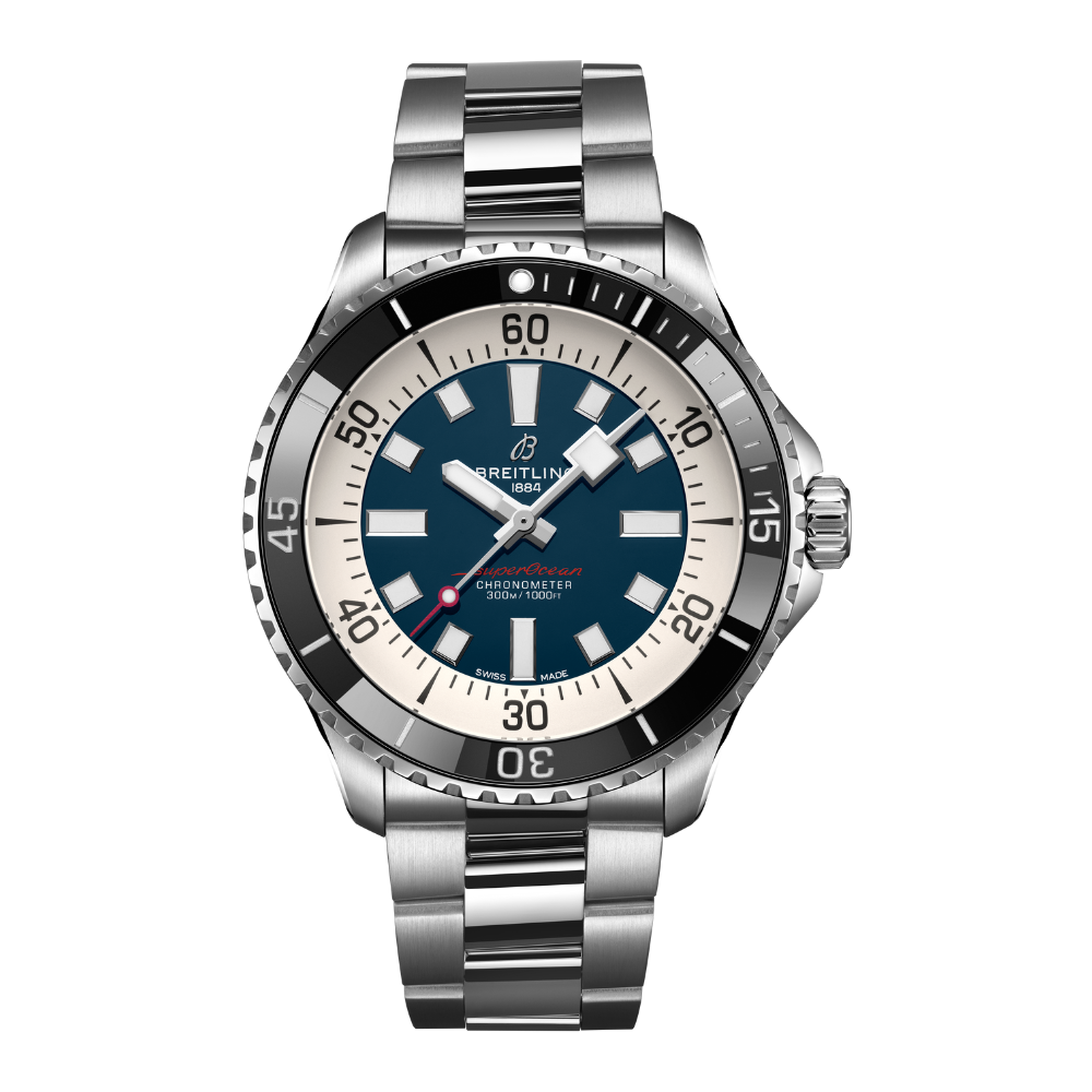 Breitling Superocean Automatic 44 Blue Dial Bracelet Watch Keanes Jewellers