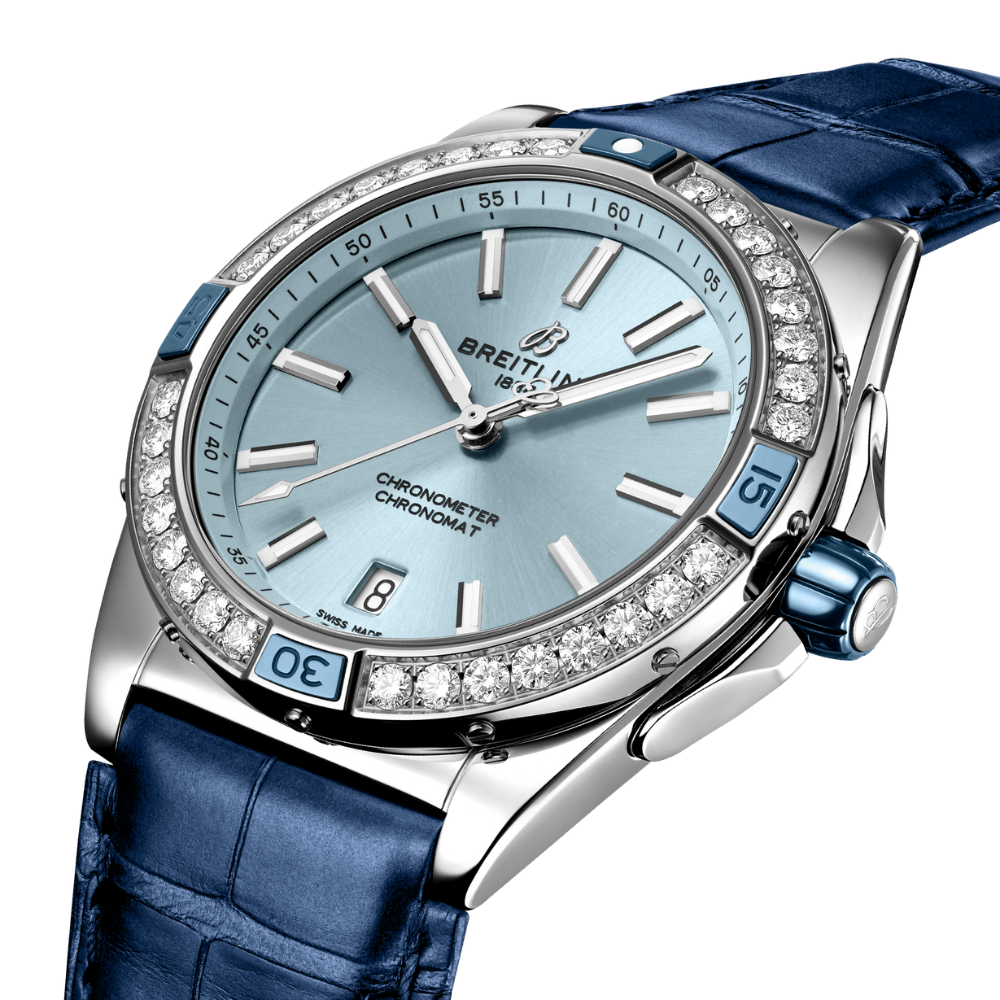 Blue breitling watch deals