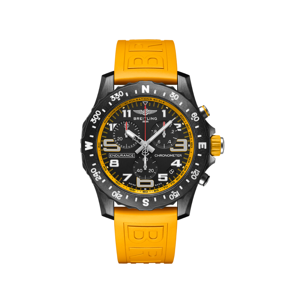 BREITLING ENDURANCE PRO 44MM MENS WATCH YELLOW X82310A41B1S3 Keanes Jewellers