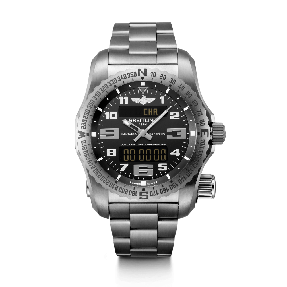 Breitling emergency black titanium hotsell