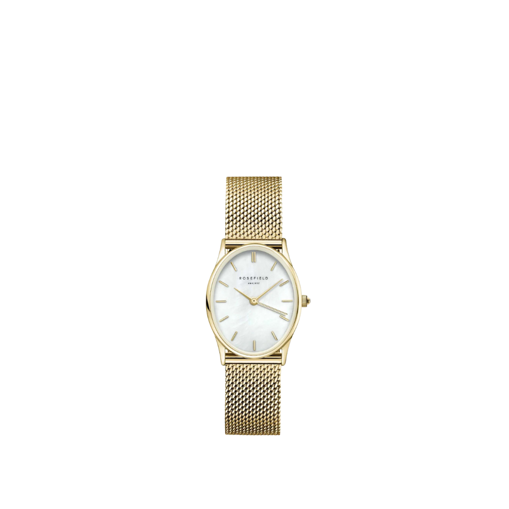 Mesh gold watch best sale