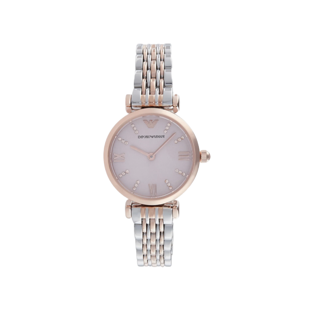 Emporio armani rose gold tone ladies best sale watch
