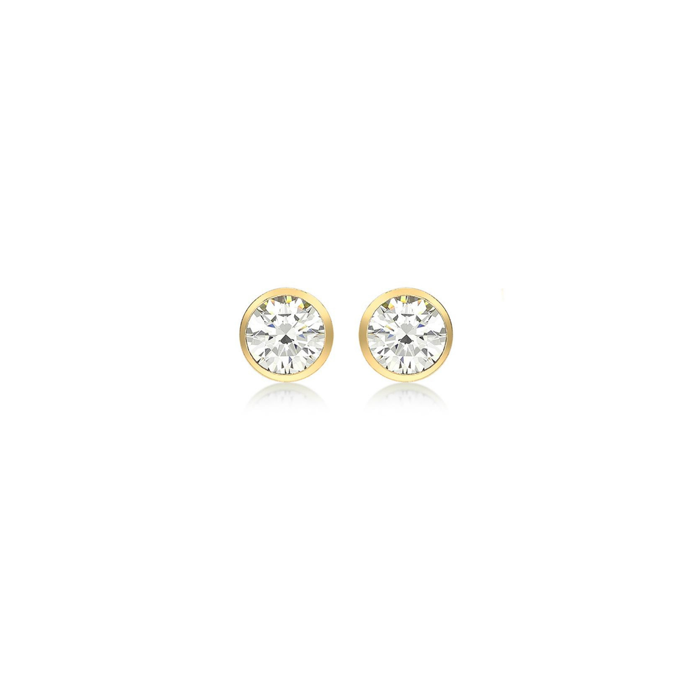 Diamond single stone earrings deals