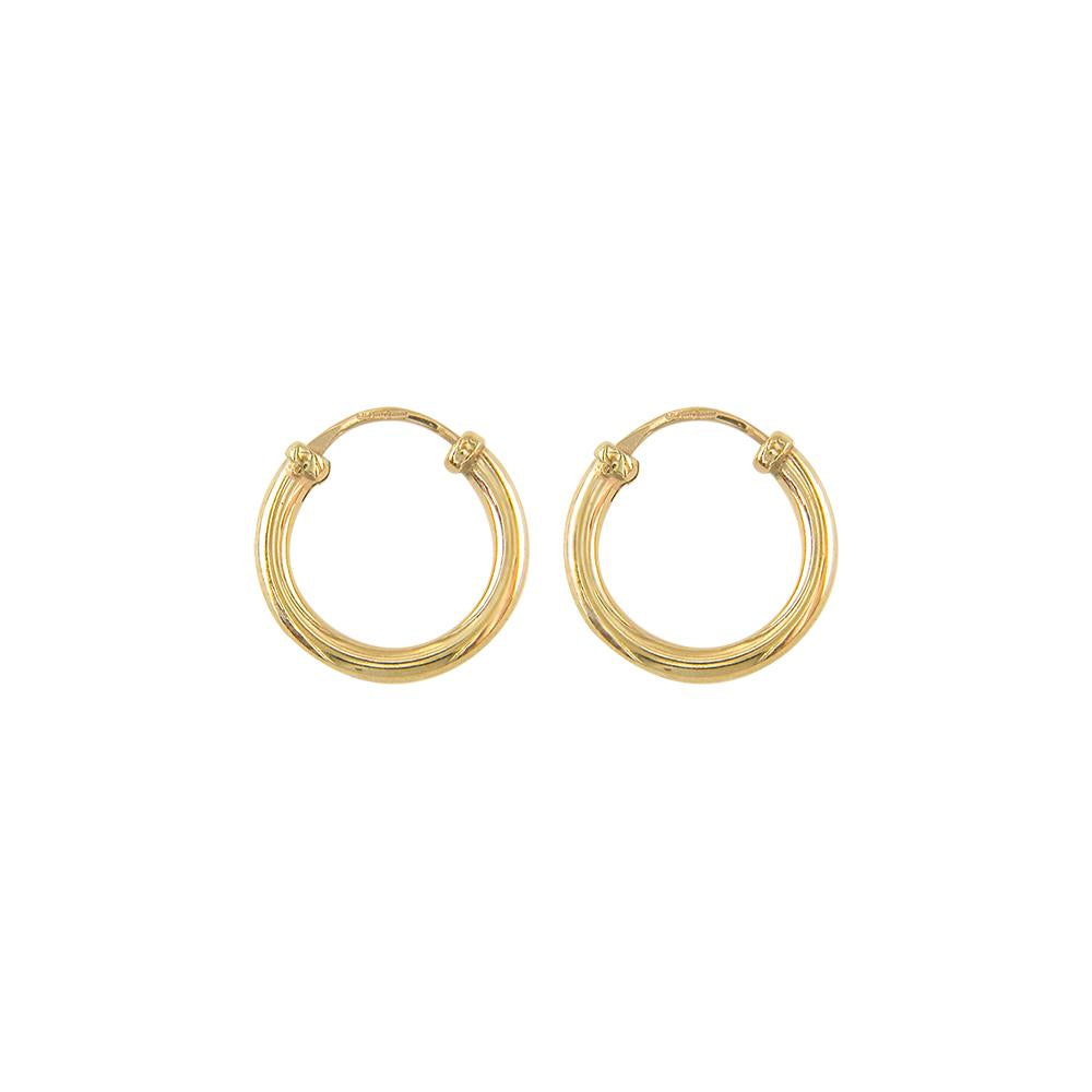 9CT Gold Round Hoop Earrings – Keanes Jewellers