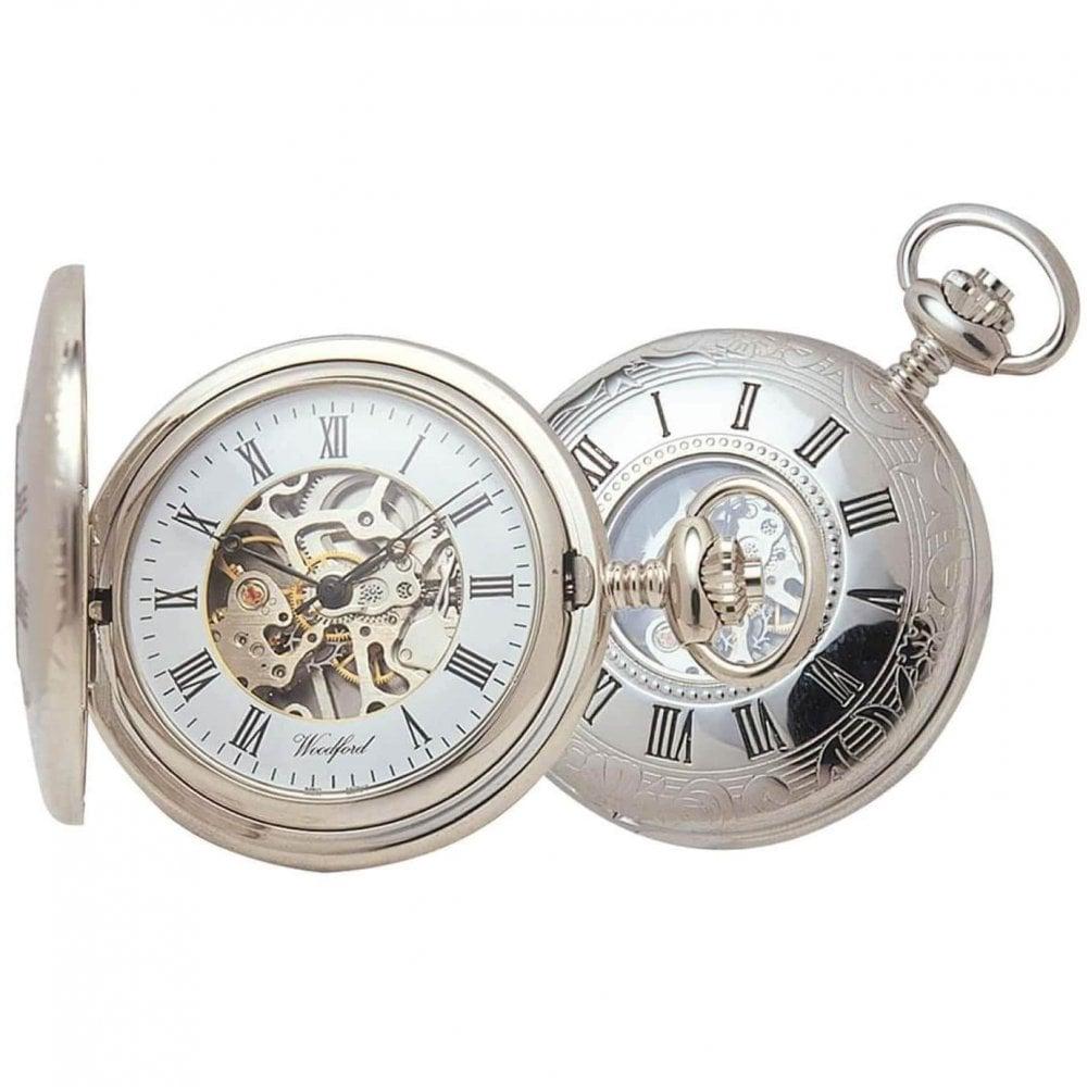 Woodford Skeletal Mechanical Half Hunter Pocket Watch – Keanes